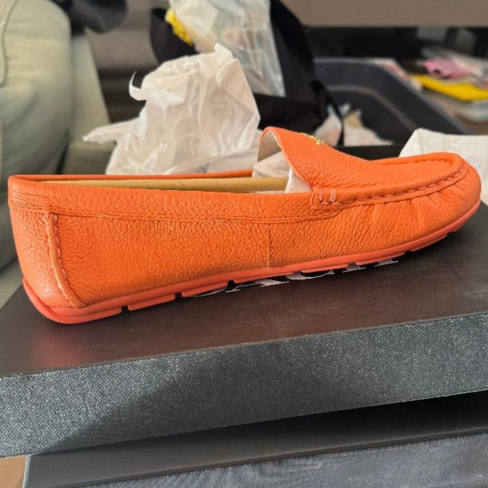 NWT Coach Marley Loafers - Tangerine Size 8B